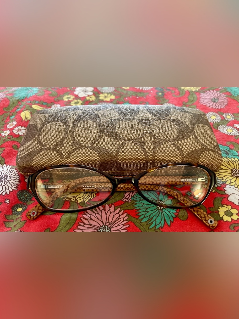 Coach Vintage Darcy Women's Eyeglass Frames in Tortoise - Picture 2 of 5